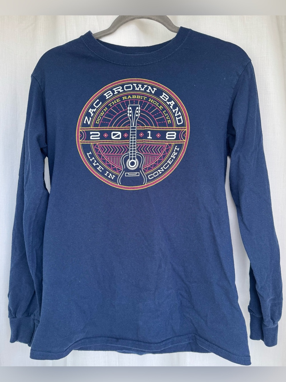 Zac Brown Down the Rabbit Hole Live Concert long sleeve  T-shirt size Small